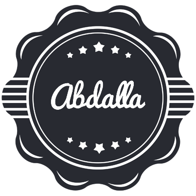 Abdalla badge logo