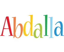Abdalla birthday logo