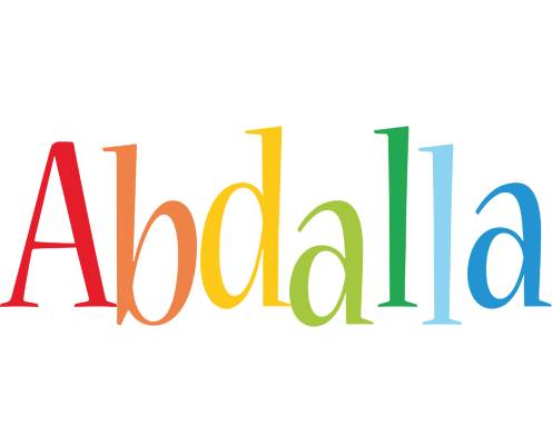 Abdalla birthday logo