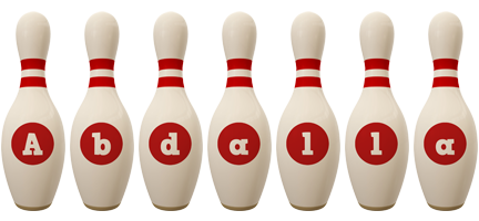 Abdalla bowling-pin logo