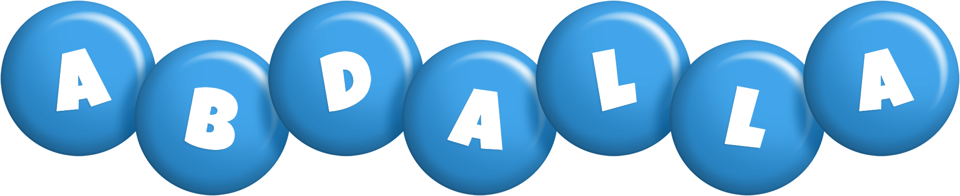 Abdalla candy-blue logo
