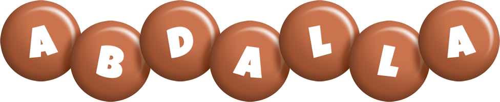 Abdalla candy-brown logo