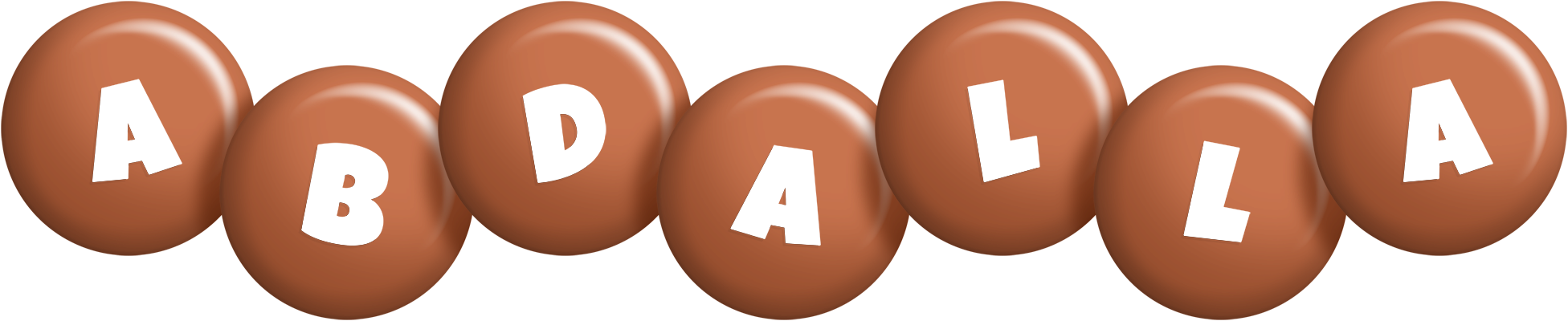 Abdalla candy-brown logo