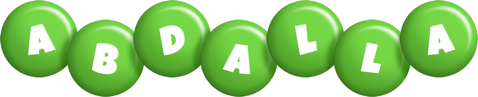Abdalla candy-green logo
