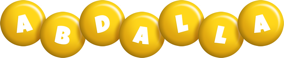 Abdalla candy-yellow logo