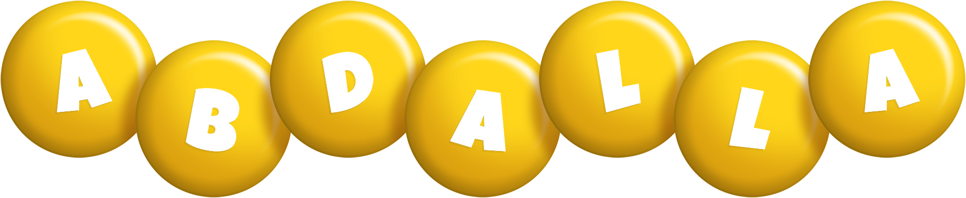 Abdalla candy-yellow logo