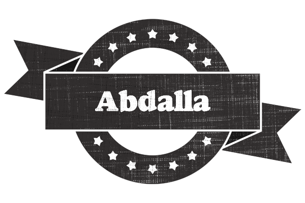 Abdalla grunge logo