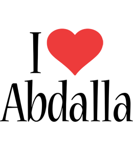 Abdalla i-love logo
