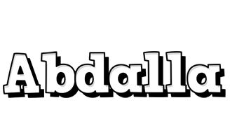 Abdalla snowing logo