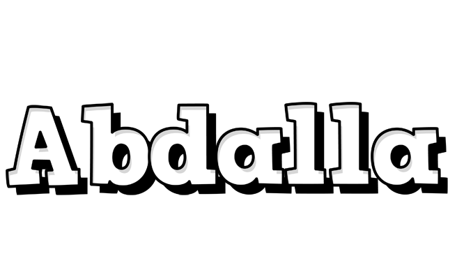 Abdalla snowing logo