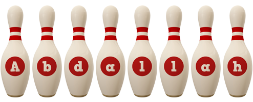 Abdallah bowling-pin logo
