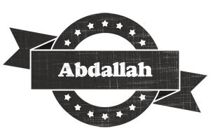 Abdallah grunge logo