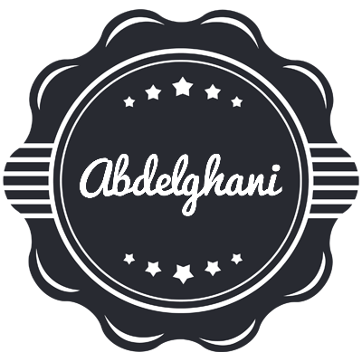 Abdelghani badge logo