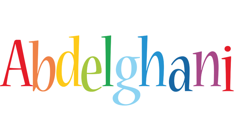 Abdelghani birthday logo