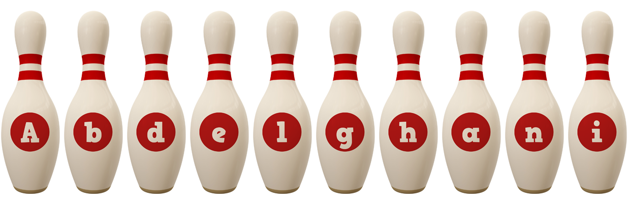 Abdelghani bowling-pin logo
