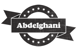 Abdelghani grunge logo