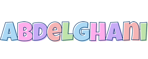 Abdelghani pastel logo