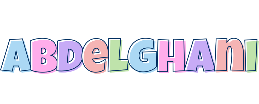 Abdelghani pastel logo