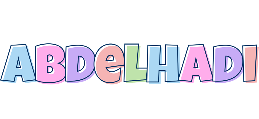 Abdelhadi pastel logo
