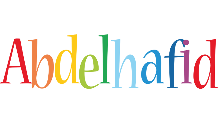 Abdelhafid birthday logo