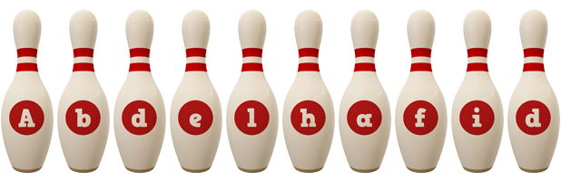 Abdelhafid bowling-pin logo