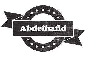 Abdelhafid grunge logo