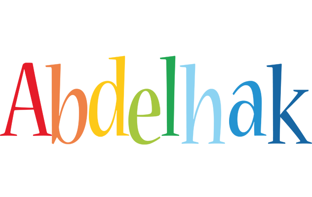 Abdelhak birthday logo