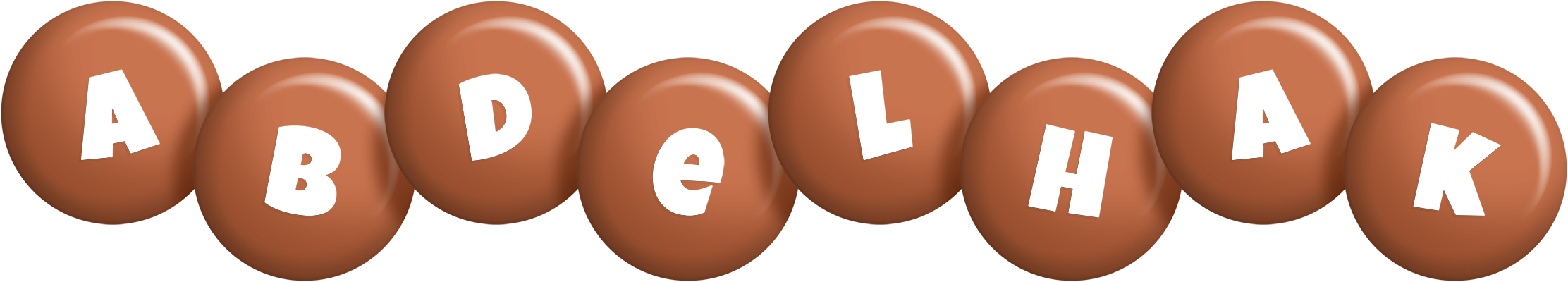 Abdelhak candy-brown logo