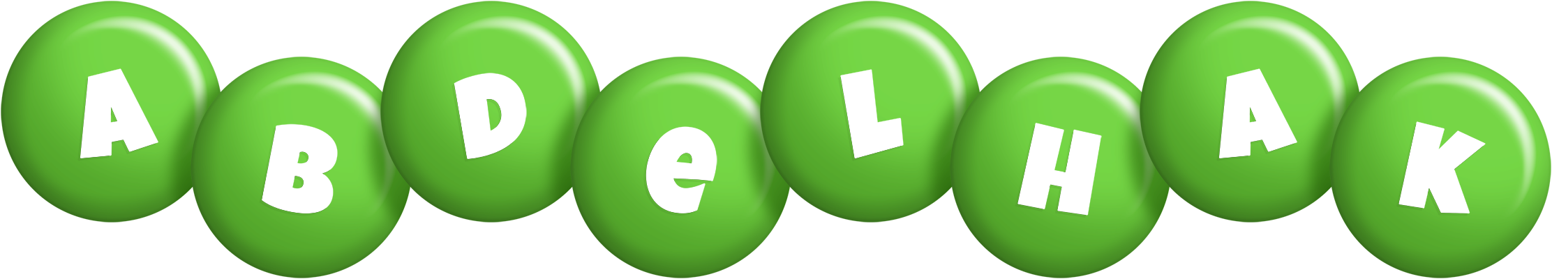 Abdelhak candy-green logo