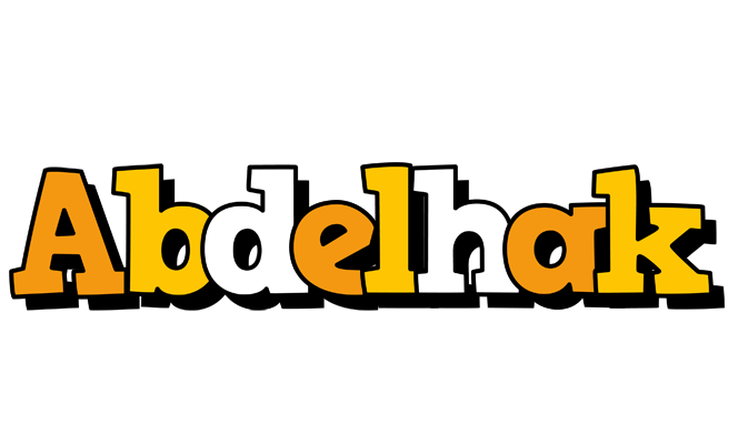 Abdelhak cartoon logo