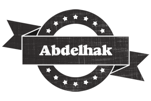 Abdelhak grunge logo