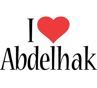 Abdelhak i-love logo