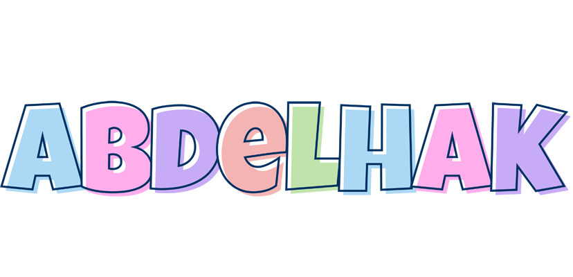 Abdelhak pastel logo
