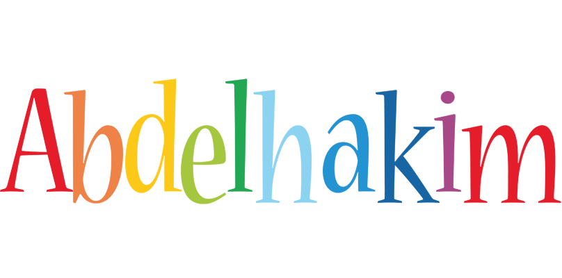 Abdelhakim birthday logo