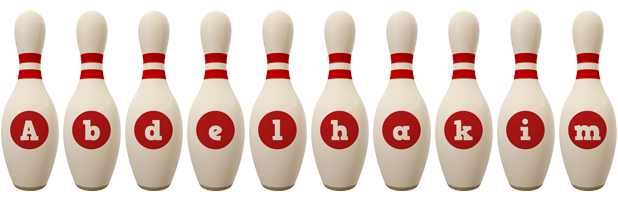 Abdelhakim bowling-pin logo