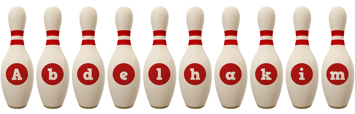 Abdelhakim bowling-pin logo