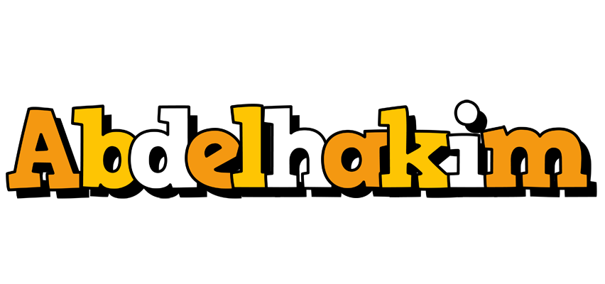 Abdelhakim cartoon logo