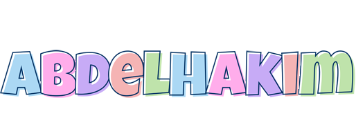 Abdelhakim pastel logo