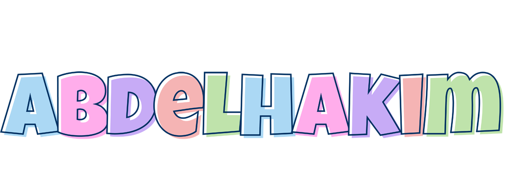 Abdelhakim pastel logo