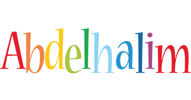 Abdelhalim birthday logo
