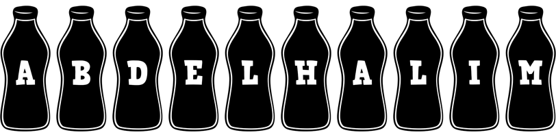 Abdelhalim bottle logo