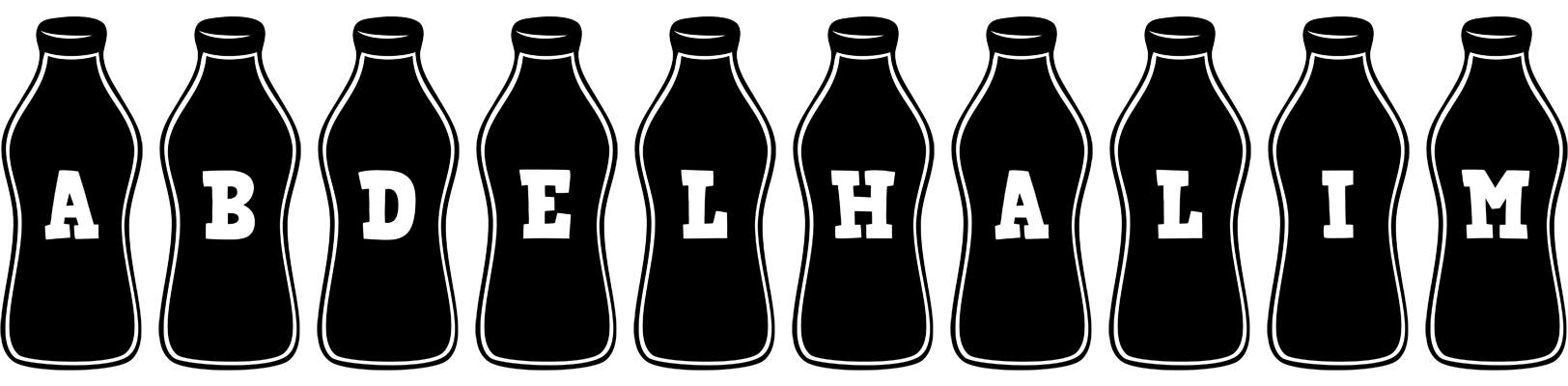 Abdelhalim bottle logo