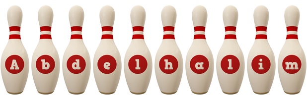 Abdelhalim bowling-pin logo
