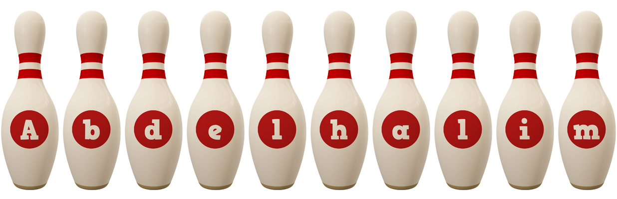 Abdelhalim bowling-pin logo