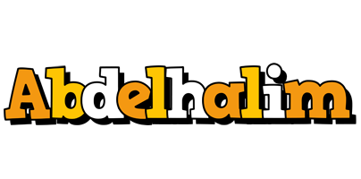 Abdelhalim cartoon logo