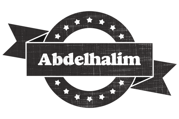 Abdelhalim grunge logo
