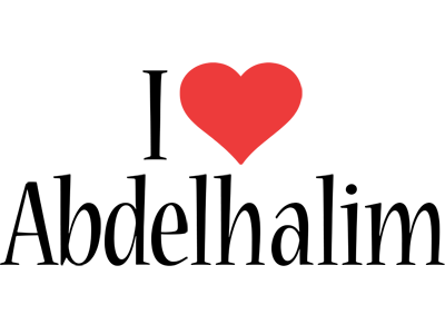 Abdelhalim i-love logo