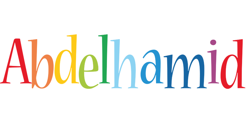 Abdelhamid birthday logo