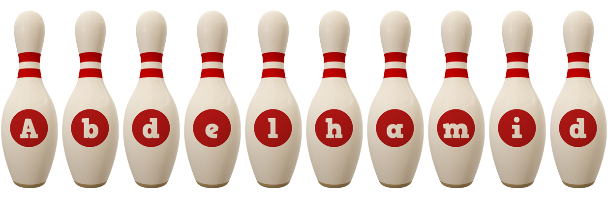 Abdelhamid bowling-pin logo