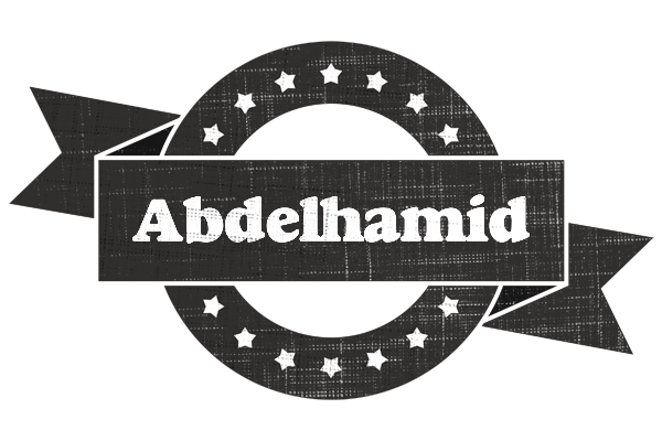 Abdelhamid grunge logo